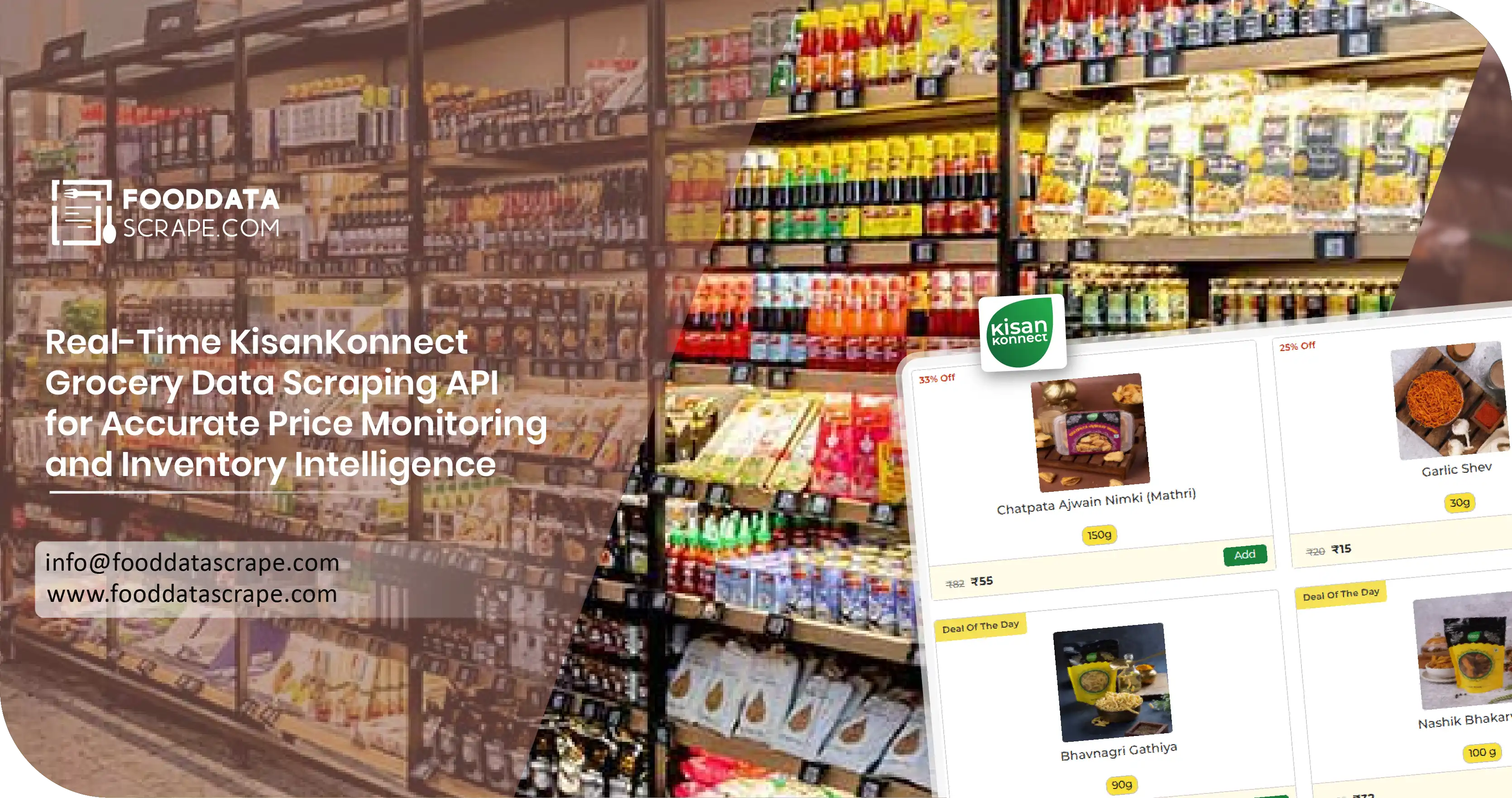Real-Time KisanKonnect Grocery Data Scraping API for Accurate Price Monitoring and Inventory Intelligence